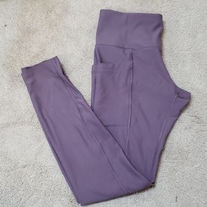 Cool purple workout leggings